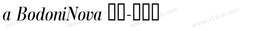 a BodoniNova 普通字体转换